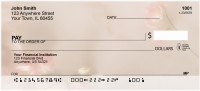 Peach Roses Personal Checks | FLO-39