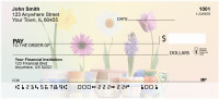 Spring Pots &amp; Flowers Personal Checks