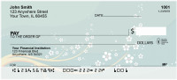 Oriental Inspired Sakura Blossoms Personal Checks | FLO-58