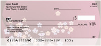Oriental Inspired Cherry Branch Personal Checks | FLO-59