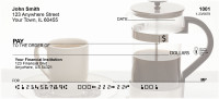 Yummy Coffee Personal Checks | FOD-16