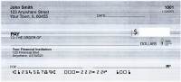Vintage Blues Personal Checks | GEO-35