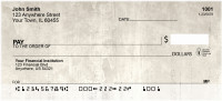 Coffee Grunge Personal Checks | GEO-55