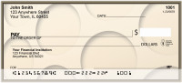 Taupe Circles Personal Checks | GEP-25