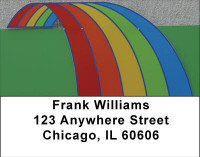 Rainbow Road Address Labels | LBABS-02