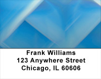 Blue Squared Address Labels