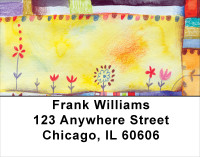 Quilt Inspired Americana Art Address Labels