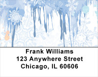Frosty Winter Ice Address Labels | LBABS-51