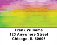 Pastel Brushstrokes Address Labels | LBABS-53