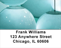 Colorful Blue Lights Address Labels | LBABS-68