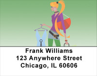 African Girly Girls Address Labels | LBAFR-15