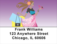 African Girly Girls Address Labels | LBAFR-15