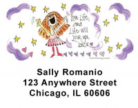 Girlie Girls Address Labels by Amy S. Petrik | LBAMY-01