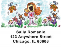 Girlie Girls Address Labels by Amy S. Petrik | LBAMY-01