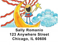 Moonchildren Address Labels by Amy S. Petrik | LBAMY-02