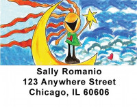 Moonchildren Address Labels by Amy S. Petrik | LBAMY-02