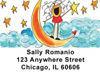 Moonchildren Address Labels by Amy S. Petrik | LBAMY-02