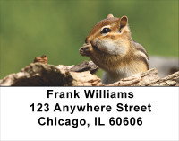 Chipmunks In Woods Address Labels | LBANJ-28