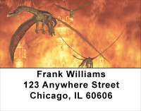 Fire Breathing Dragons Address Labels | LBANK-04