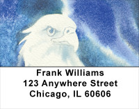 American Eagle In Watercolor Address Labels | LBANK-06
