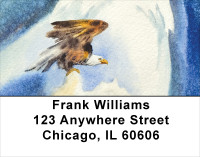 American Eagle In Watercolor Address Labels | LBANK-06