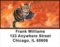 Cat Portrait Address Labels | LBANK-25