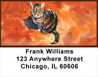 Cat Portrait Address Labels | LBANK-25