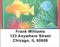 Colorful Tropical Fish Address Labels | LBBBB-38