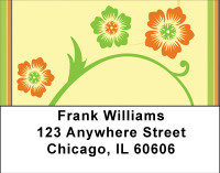 Warm Spring Florals Address Labels | LBBBD-14