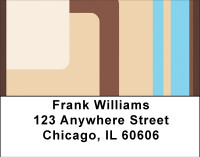 Abstracts In Brown Address Labels | LBBBD-19