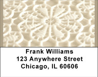 White Lace Address Labels | LBBBD-29