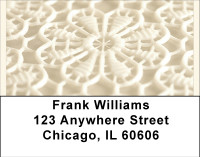 White Lace Address Labels | LBBBD-29
