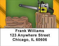 Behind The Woodpile Address Labels | LBBBD-45