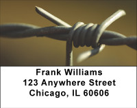 Barb Wired Address Labels | LBBBD-46