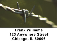 Barb Wired Address Labels | LBBBD-46