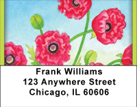 Playful Poppies Address Labels