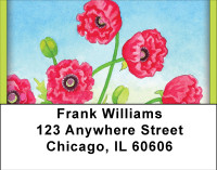 Playful Poppies Address Labels | LBBBD-53