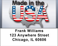 Made In America Address Labels | LBBBD-58