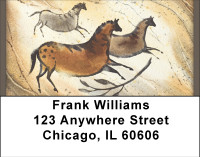 Primitive Horse Art Address Labels | LBBBE-11