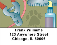Pet Grooming Supplies Address Labels | LBBBE-76