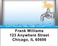 Time For A Plumber Address Labels