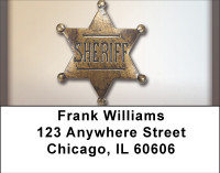 Sheriff Badge Address Labels