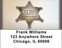 Sheriff Badge Address Labels | LBBBE-81