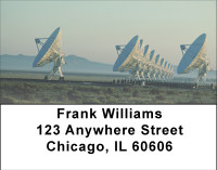 Space Age Communication Address Labels | LBBBE-90