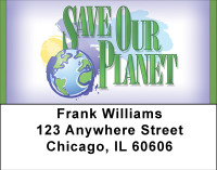 Save Our Planet Address Labels