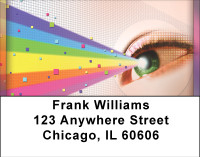 Rainbow Eyes Address Labels | LBBBF-25