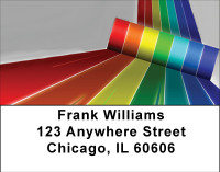 Rainbow Road Address Labels | LBBBF-26