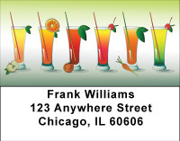Cocktail Lineup Address Labels