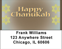 Happy Chanukah Address Labels