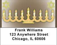 Happy Chanukah Address Labels | LBBBF-78